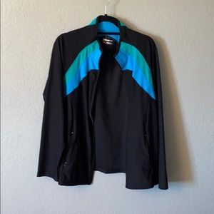 Xersion black zip up workout jacket